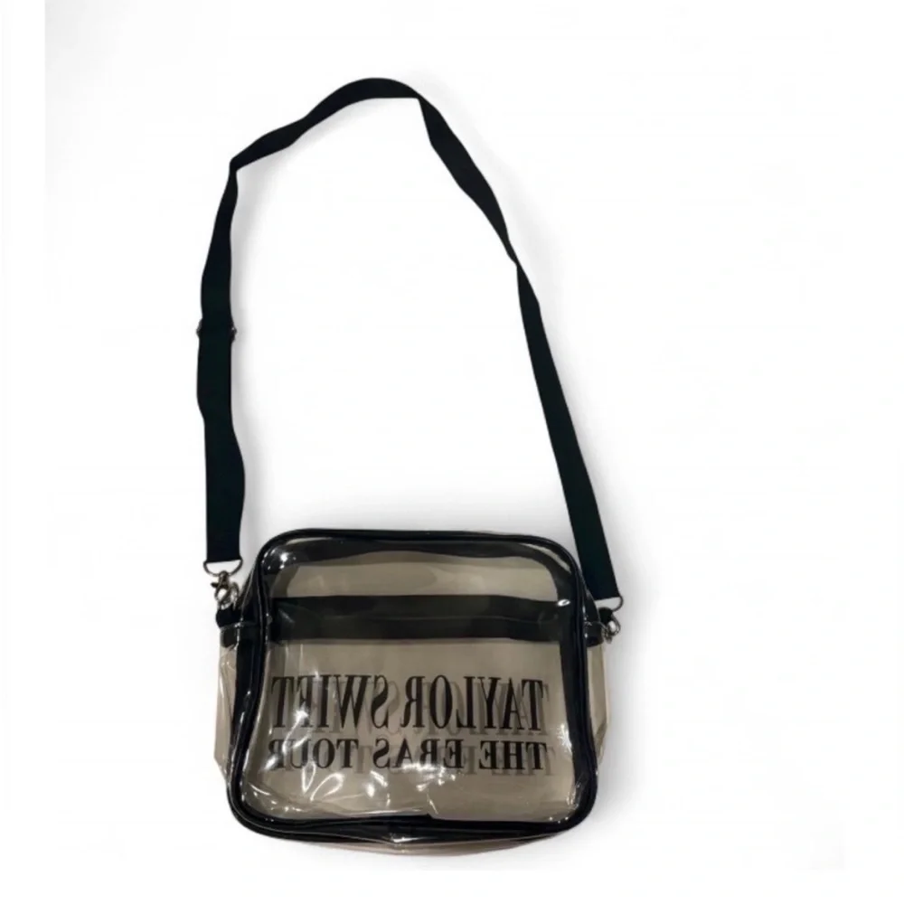 Taylor Swift Eras Tour Clear Stadium Approved Crossbody Bag Purse Zip Top - Picture 4 of 9